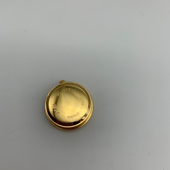 RARE Vintage Japan Movement Linden Airplane Gold Tone Small Desk Clock - Picture 10 of 11